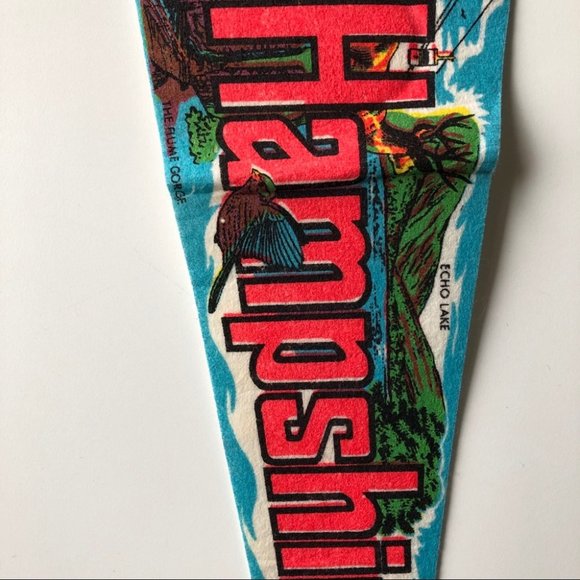 Vintage 1975 New Hampshire Souvenir Pennant 70s - Picture 3 of 10